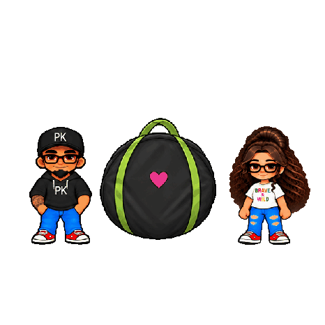 PK and Tiff take turns entering their private tent and emerge with hearts. Outfits unchanged.